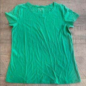 Lilly Pulitzer Vibrant Green Short‎ Sleeve T-Shirt Women’s size Medium